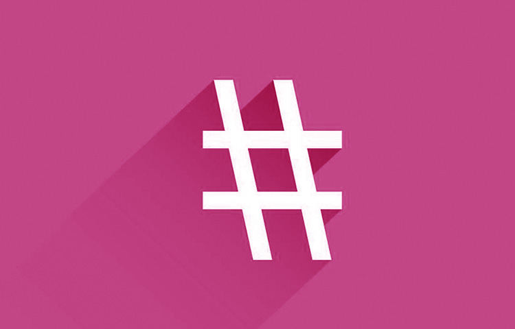 Cuándo aparecio el símbolo del hashtag