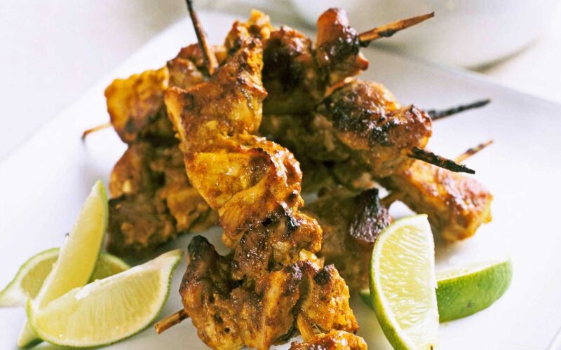 Receta: Brochetas de pollo tandoori