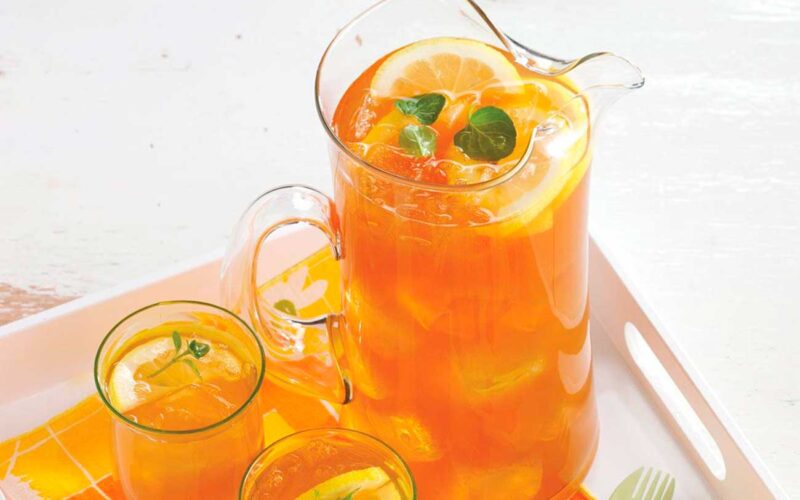 Receta: Ponche de té de menta